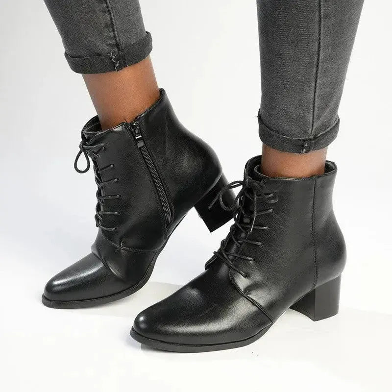 Franco Rossi Dress Lace Bootie - Black
