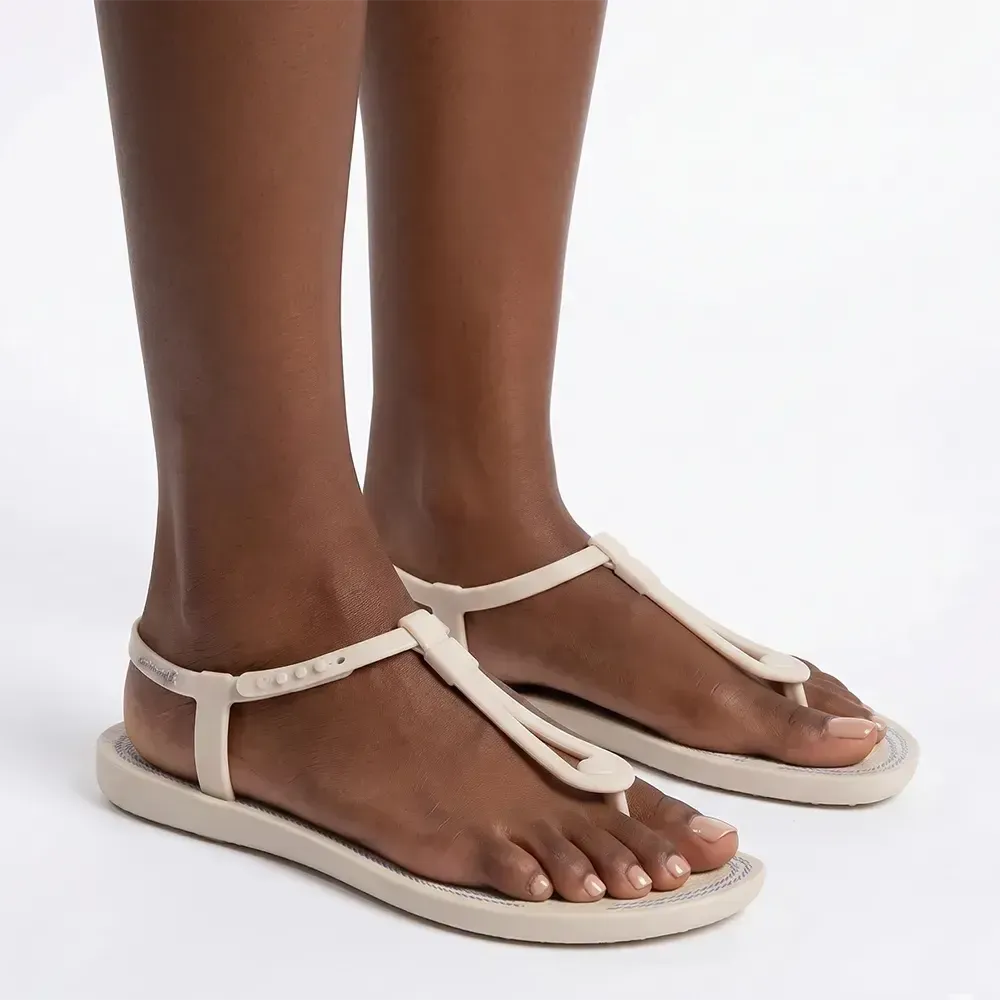 Ipanema Class Slim Slingback Sandal - Beige Blue