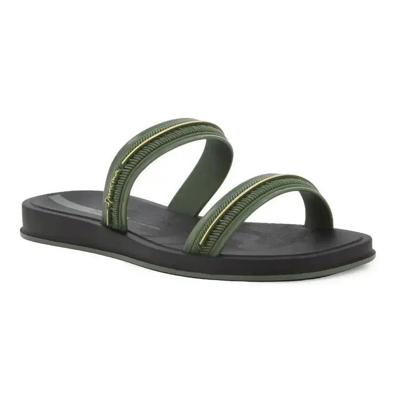 Ipanema Glow Slide - Black Green