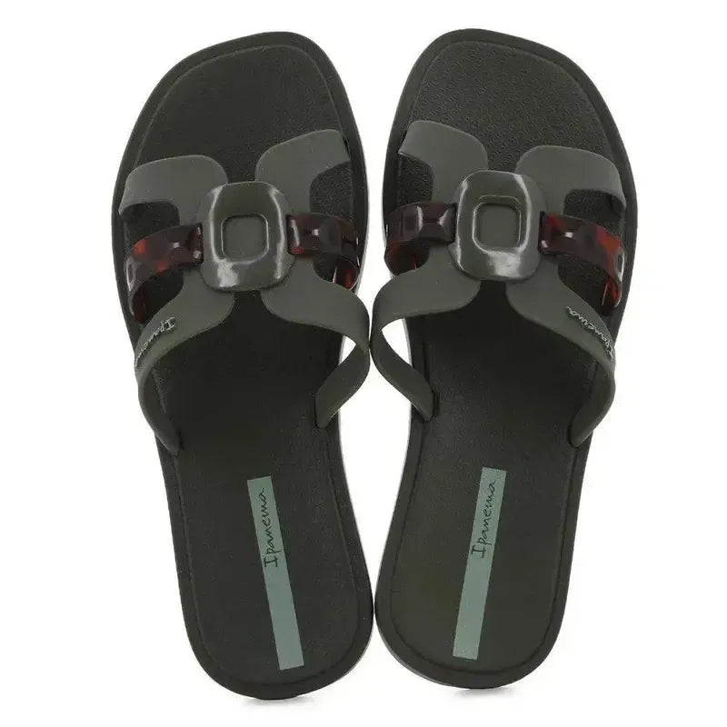 Ipanema Hoy 2 Tone Slide - Dark Green
