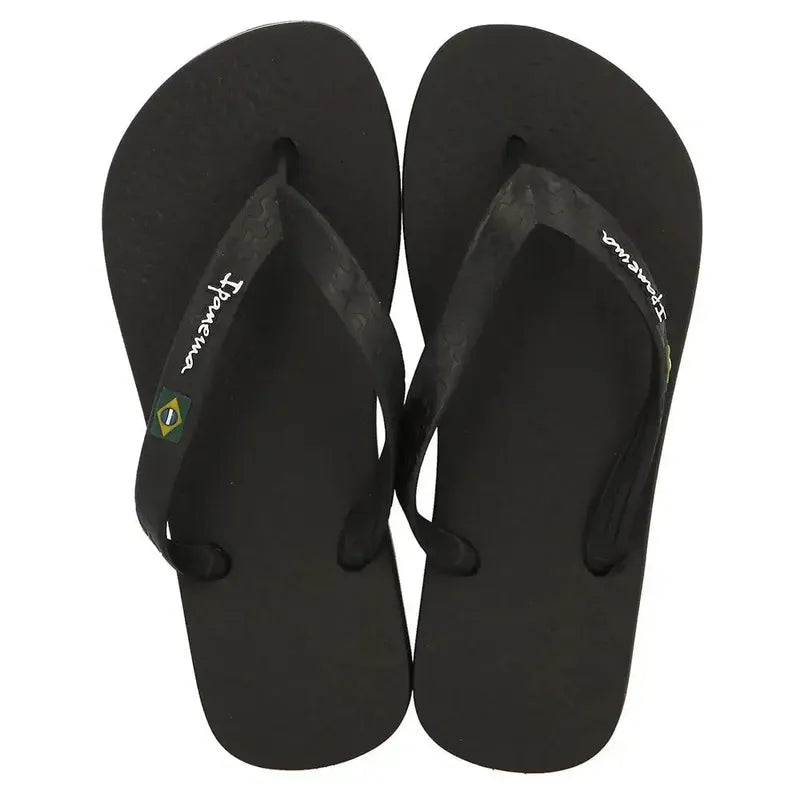 Ipanema Kids Oasis Brasil Thong Sandal - Black