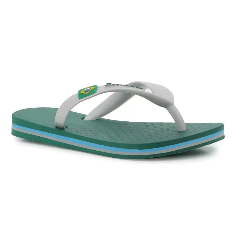 Ipanema Kids Oasis Brasil Thong Sandal - Green White