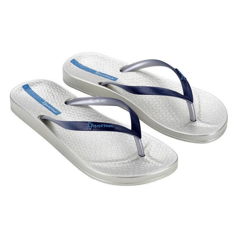 Ipanema Thong Sandal - Silver/Blue-Ipanema-Buy shoes online