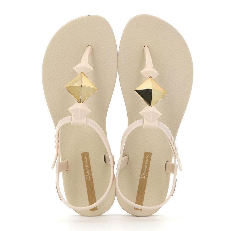 Ipanema Thong Sandals - Beige/Gold-Ipanema-Buy shoes online