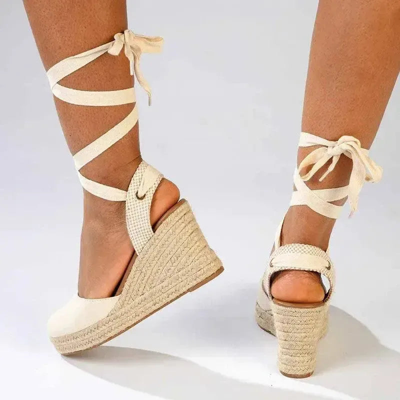 Madison 2 Leena Fashion Wedge Sandals - Natural Nude