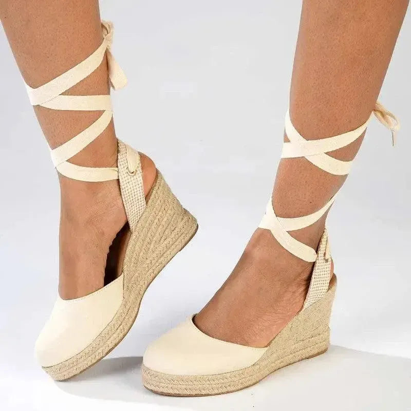 Madison 2 Leena Fashion Wedge Sandals - Natural Nude