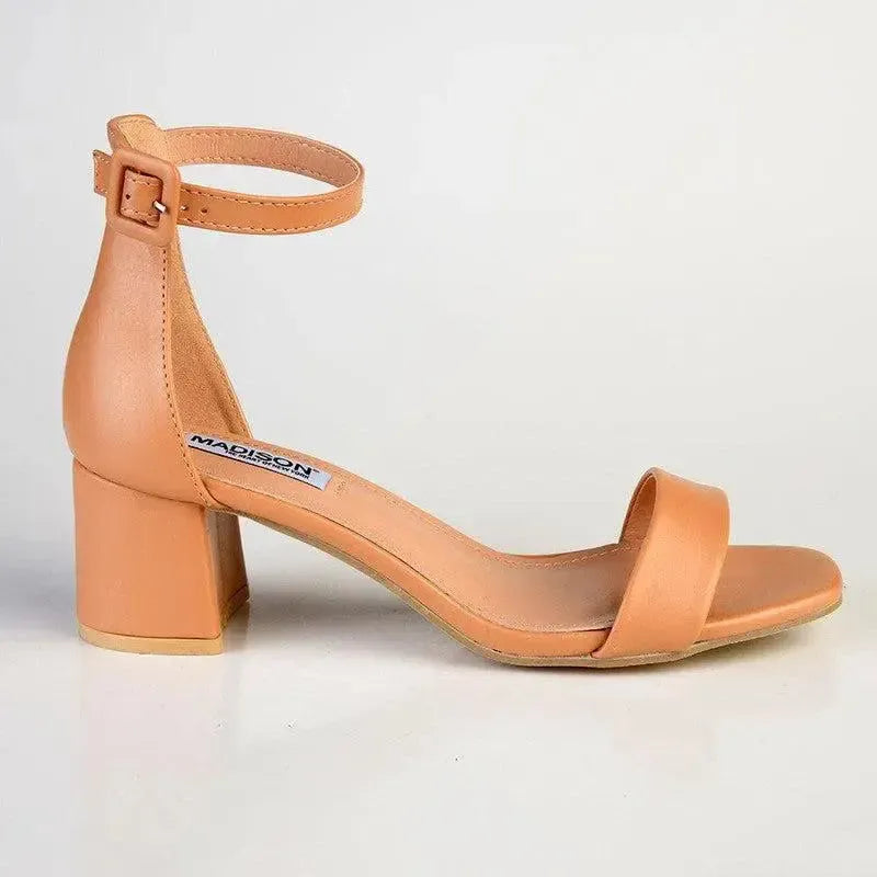 Madison Amira 3 Block Heel - Nude