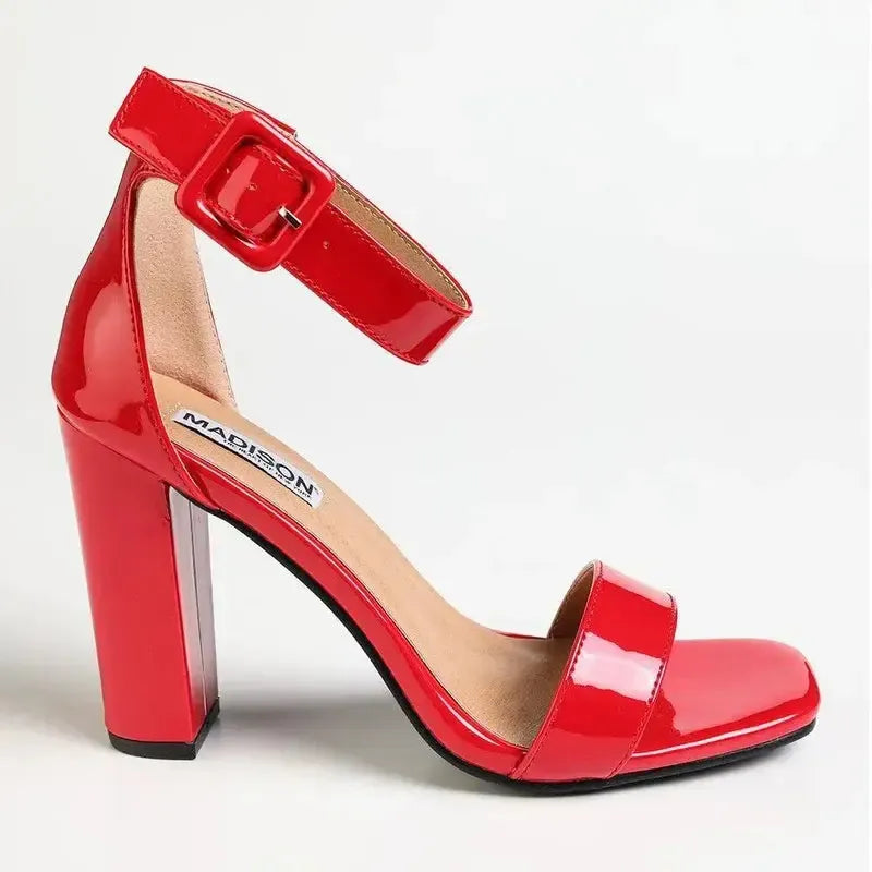 Madison Angelique Block Heel - Red
