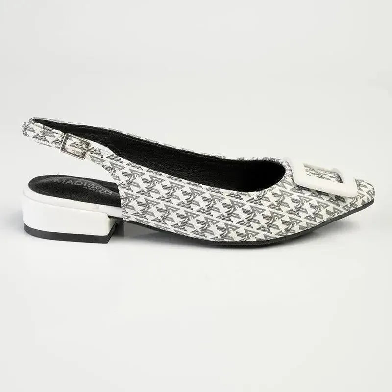 Madison Babette Flats - White Multi