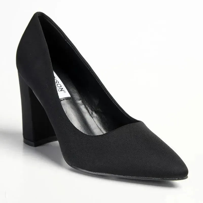 Madison Bora Block Heel Court - Black