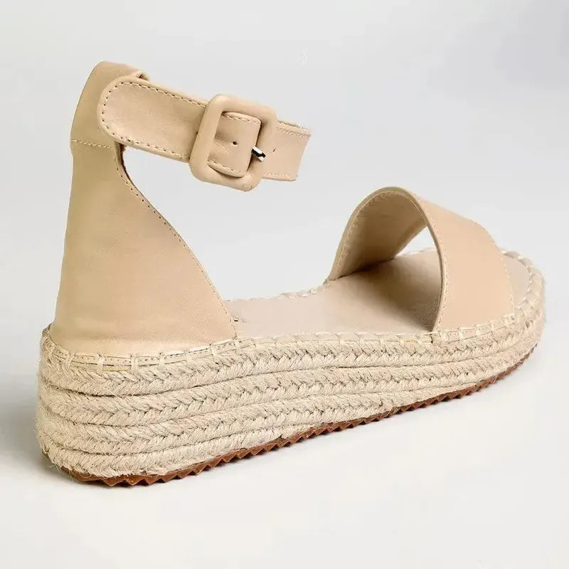 Madison Carina 3 Closed Back Espadrille Sandals - Nude