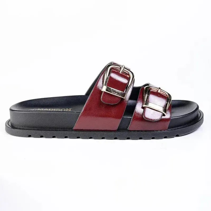 Madison Comfort Sandal - Burgundy