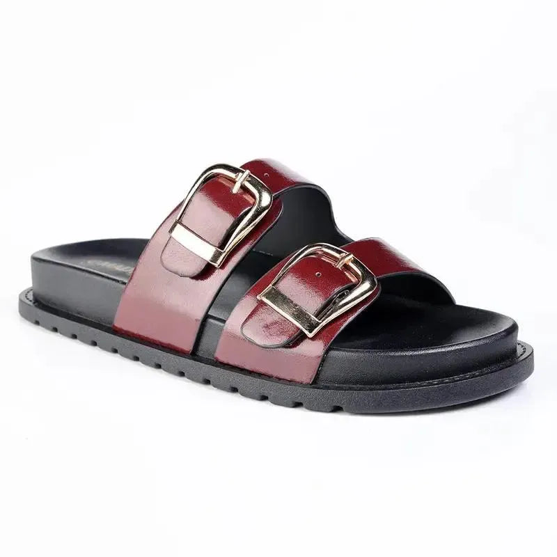 Madison Comfort Sandal - Burgundy
