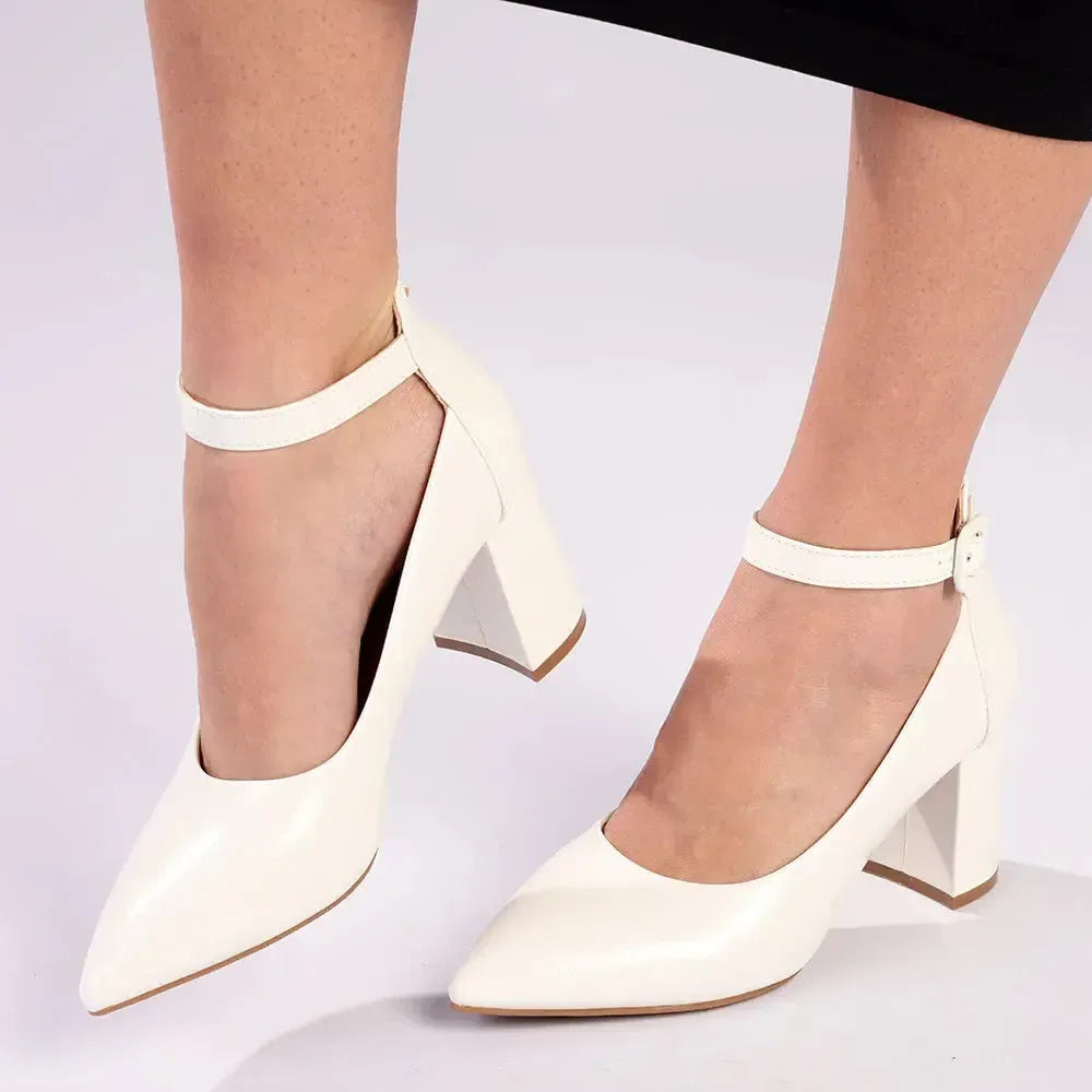 Madison Diana Court - White Patent