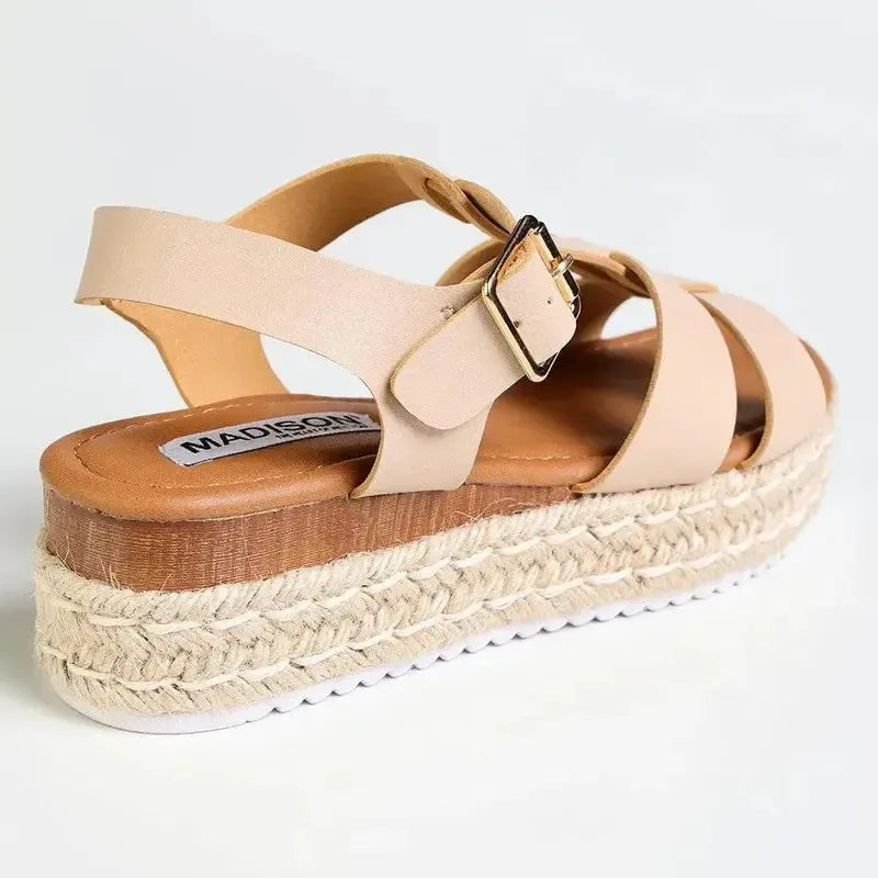Madison Espadrille Sandal - Nude