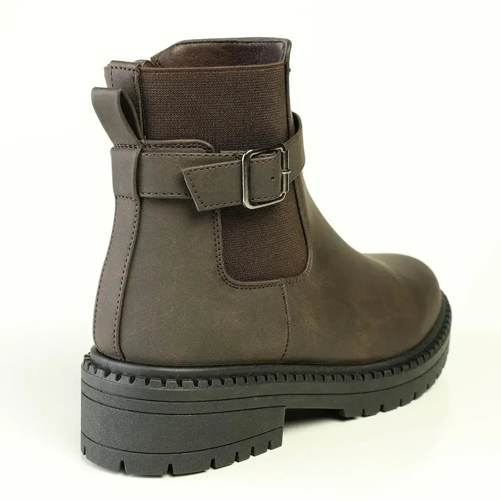 Madison Fashion Gusset Boot - Tan