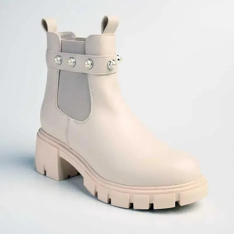Madison Frankie Ankle Boot - Nude