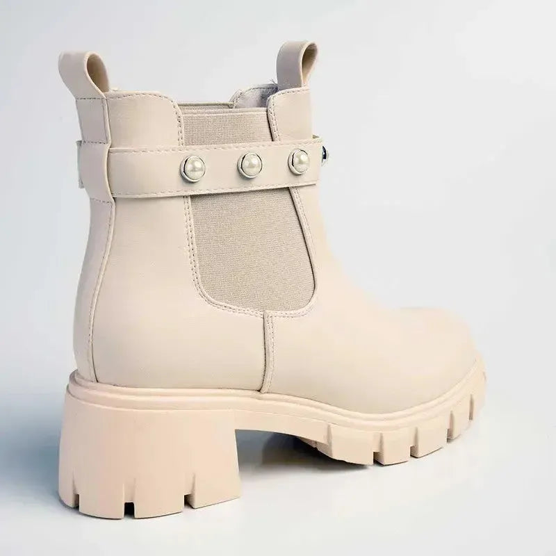 Madison Frankie Ankle Boot - Nude