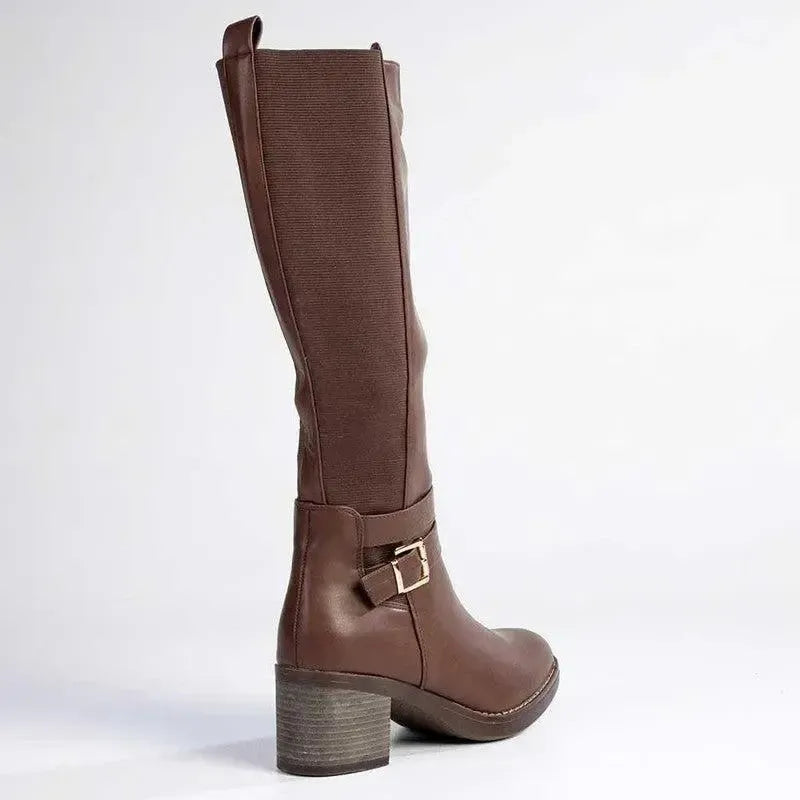 Madison Gabriella 2 Long Gusset Boots - Chocolate