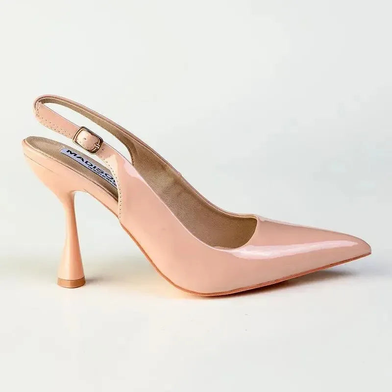 Madison Geraldine Hour-Glass Heel - Nude