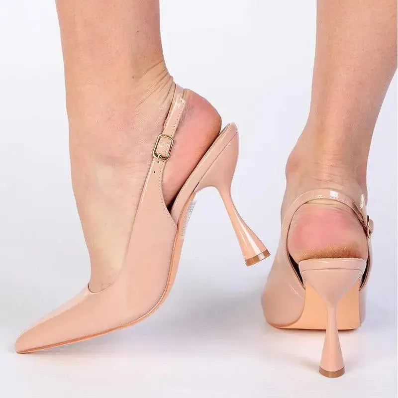 Madison Geraldine Hour-Glass Heel - Nude