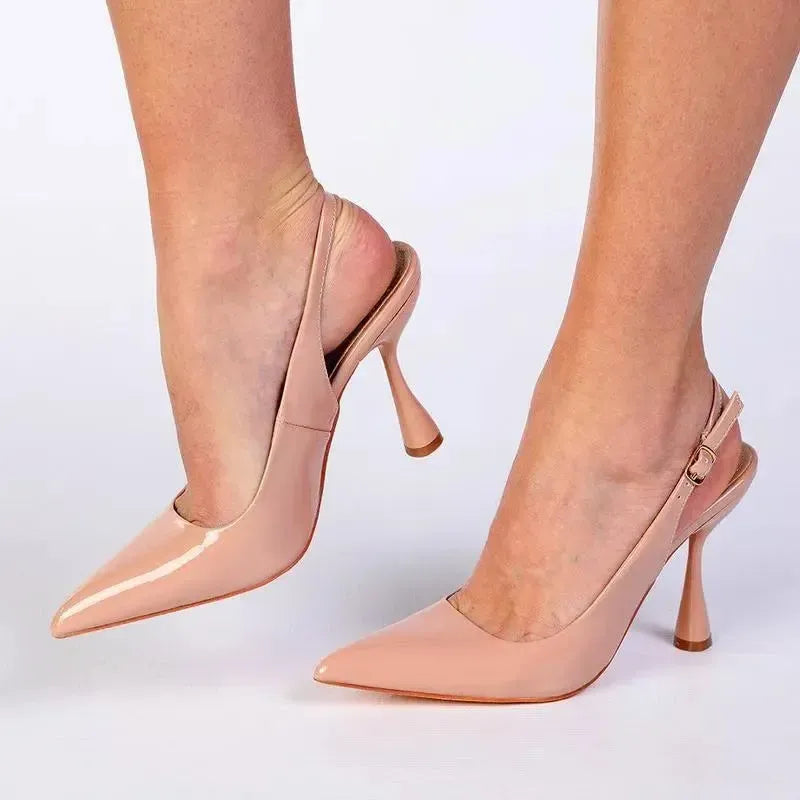 Madison Geraldine Hour-Glass Heel - Nude