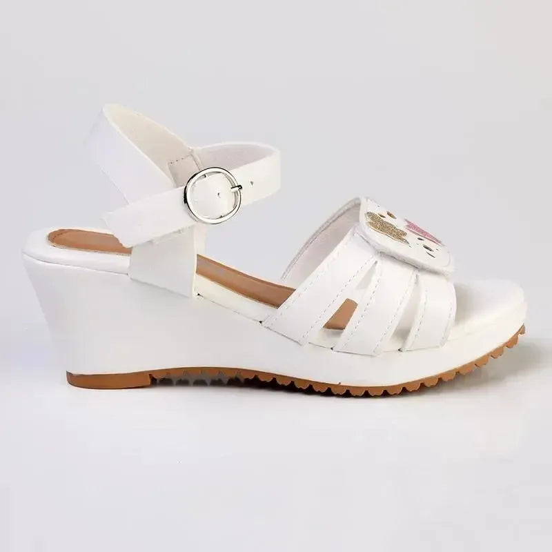 Madison Girls Wedge - White