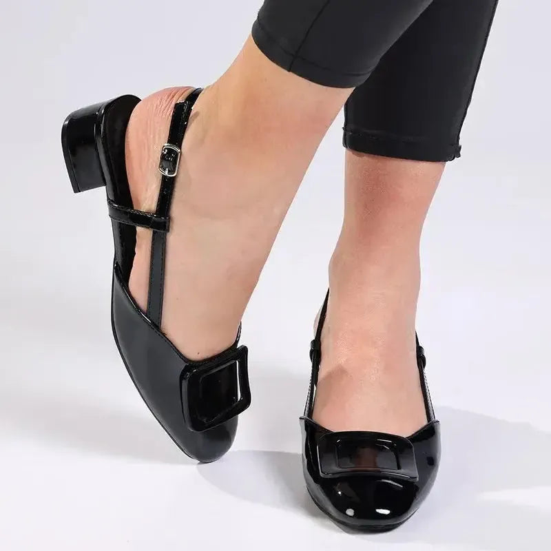 Madison Gracie Block Heel - Black