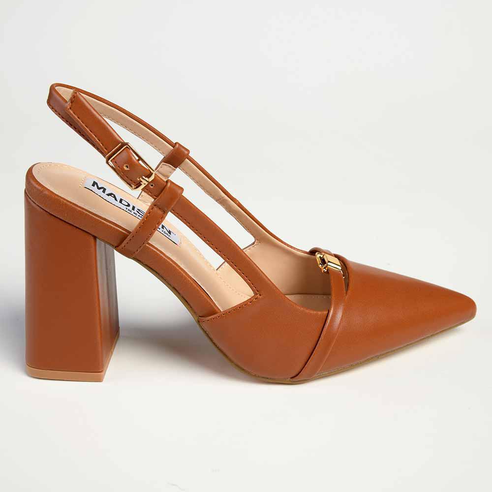 Madison Inga Block Heel Tan – Madison Heart of New York