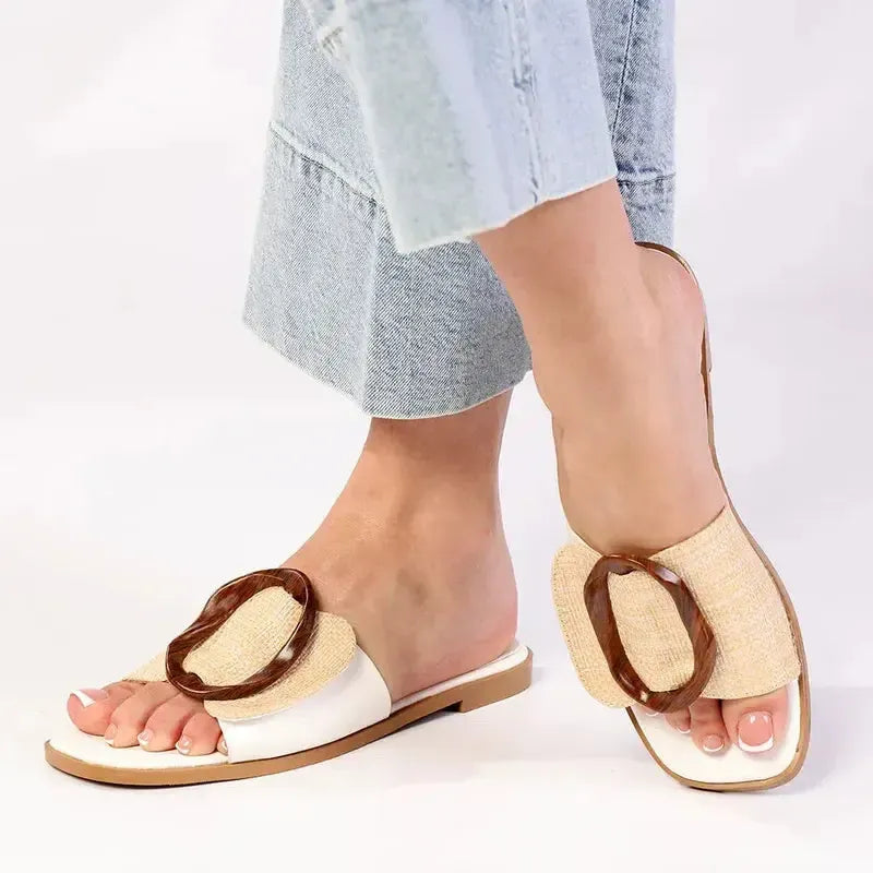 Madison Janvee 2 Flats - White