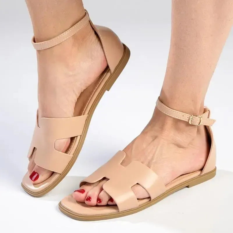 Madison Jenny H Bar Sandal - Nude