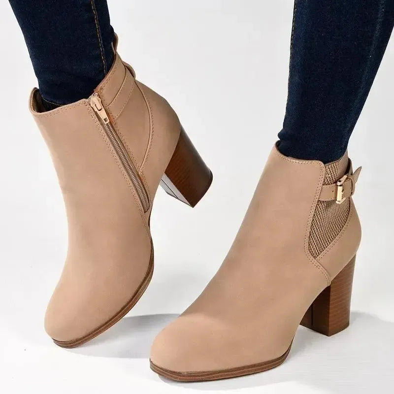 Madison Johnda Ankle Boot - Nude