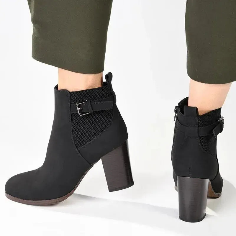 Madison Johnda Ankle Gusset Boot - Black