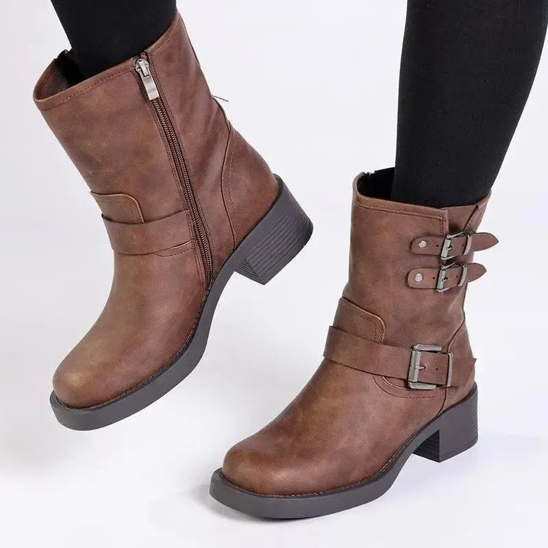 Madison Jorin Biker Boot - Brown