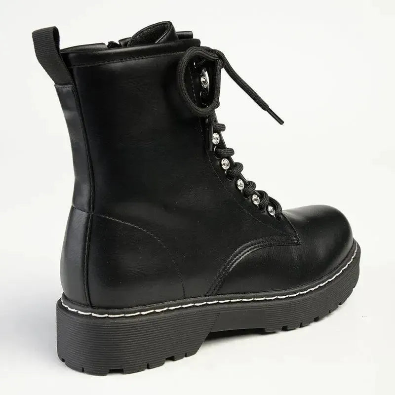 Madison Josephine 2 Lace Up Boots - Black