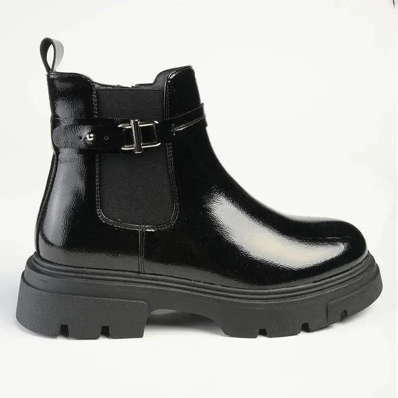 Madison Joss Chelsea Chunky Sole Boots - Black