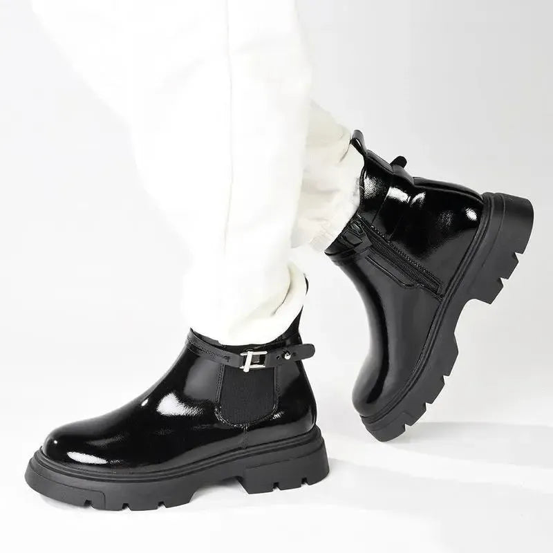 Madison Joss Chelsea Chunky Sole Boots - Black