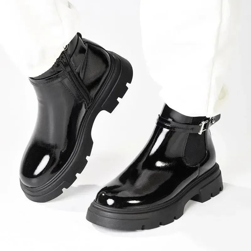 Madison Joss Chelsea Chunky Sole Boots - Black