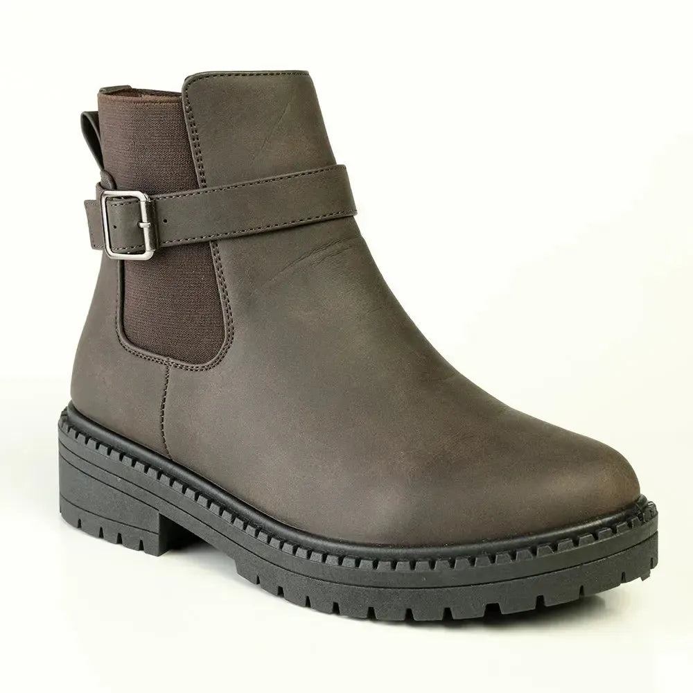 Madison Ladies Fashion Side Gusset Boot - Tan