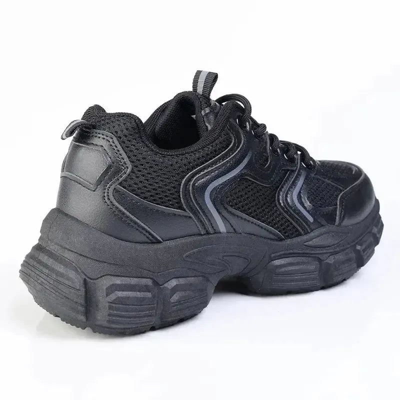 Madison Ladies High Fashion Apollo Sneaker - Black