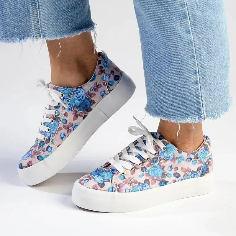 Madison Ladies Sneaker - Pink Floral