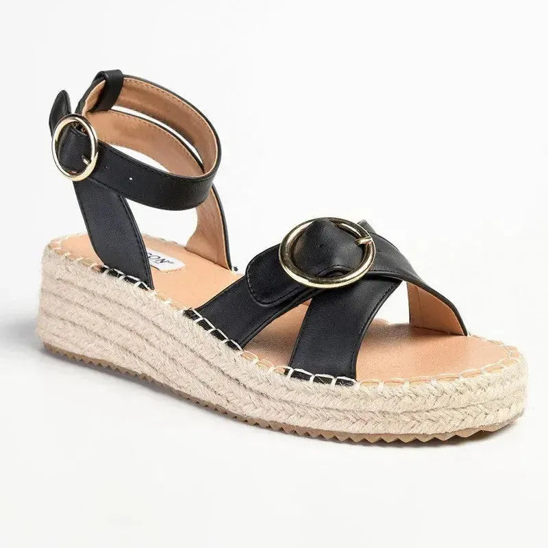 Madison Lilith Sandal - Matt Black