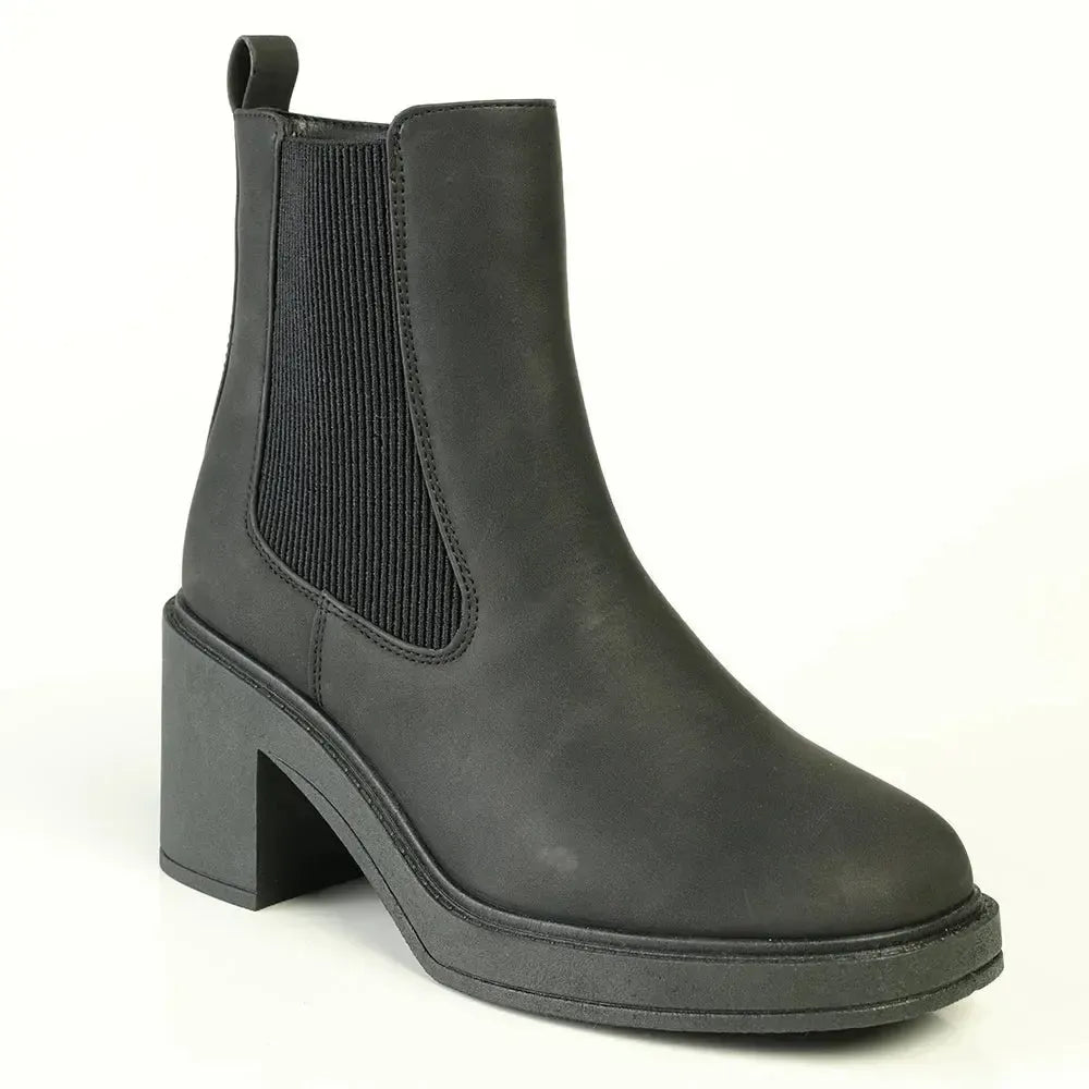 Madison Long Gusset Boot - Black