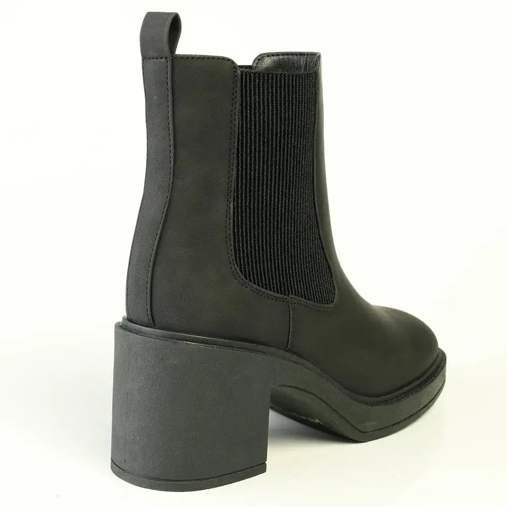 Madison Long Gusset Boot - Black