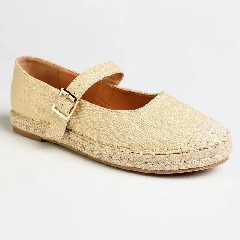 Madison Mary Espadrille Pump - Nude