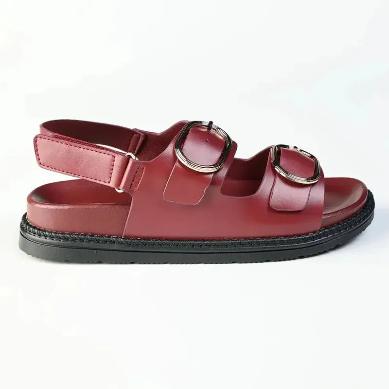 Madison Milo Sandal - Wine