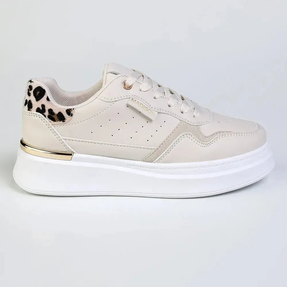Madison Muriel Sneaker - Nude/Leopard