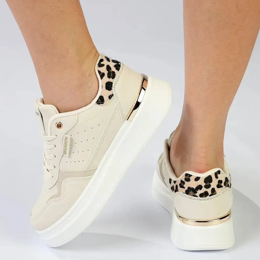 Madison Muriel Sneaker - Nude/Leopard