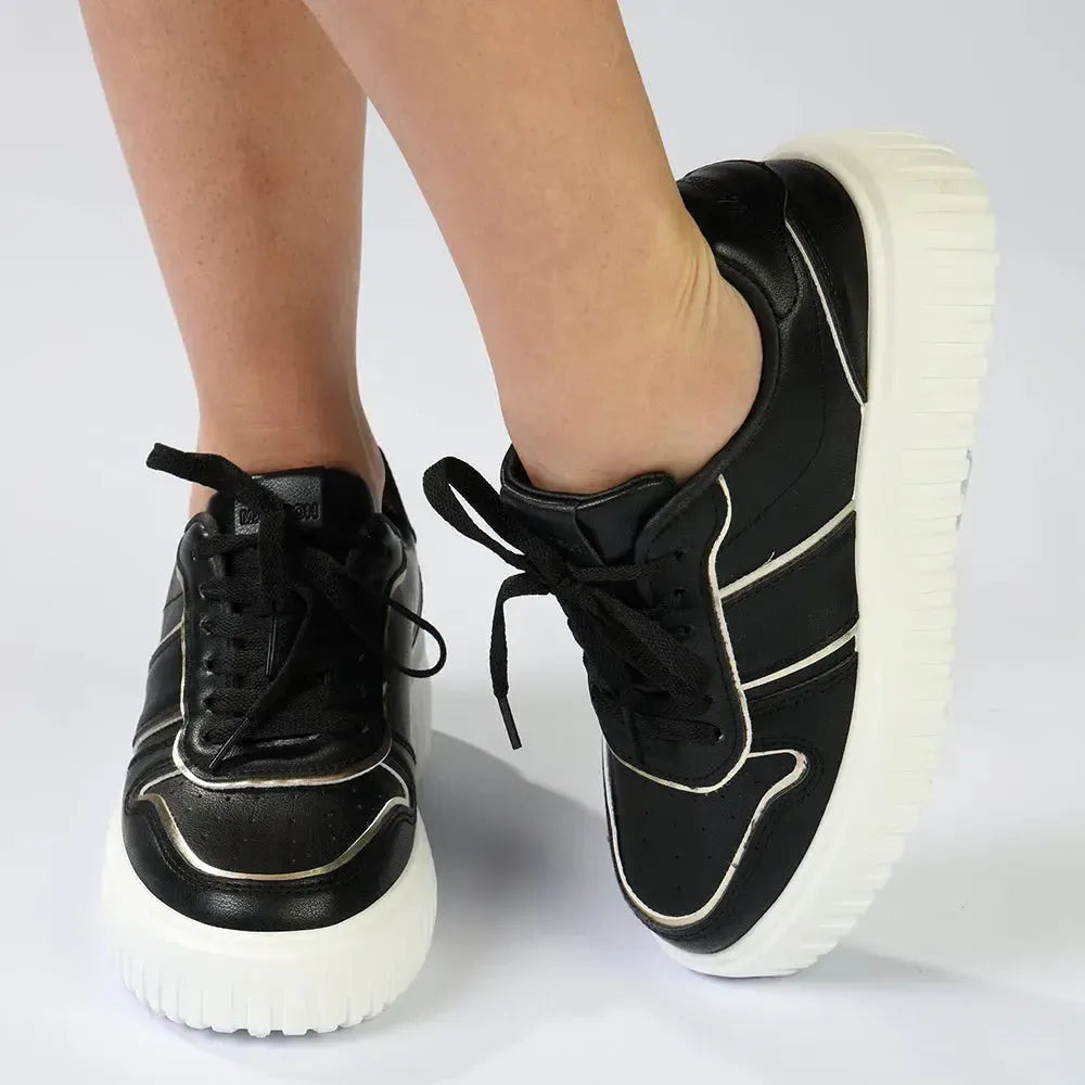 Madison Myra Sneaker - Black / Gold