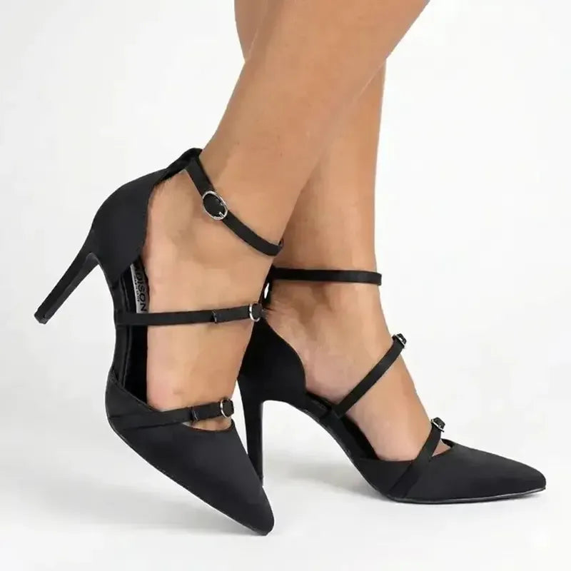 Madison Nabila Stiletto Court - Black